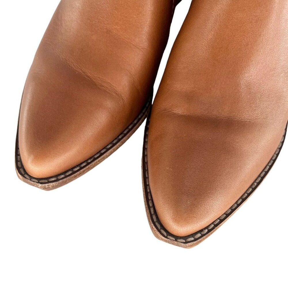 Madewell Brady Block Heel Bootie In English Saddle Leather | 6.5 - Picture 8 of 11
